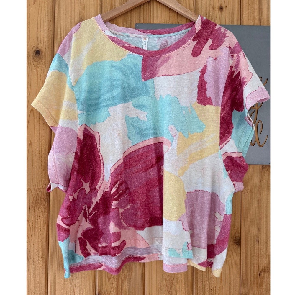 Daily Practice x Anthropologie Abstract Cotton Top Size XL